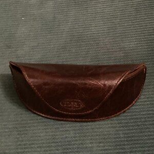 Fossil brown eyeglass case
